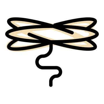 Hand lasso icon vector flat Stock Illustration