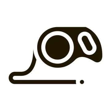 Hand Leash Icon Vector Glyph Illustration Stock Illustration