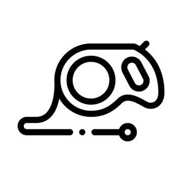 Hand Leash Icon Vector Outline Illustration Stock Illustration