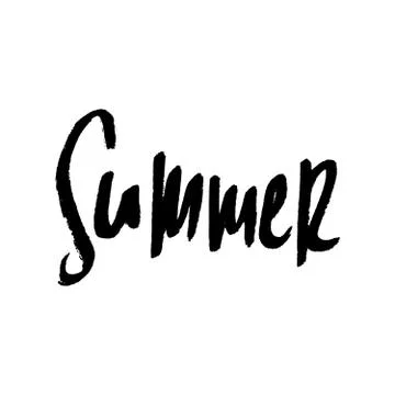 Hand Lettered Design Poster Stock Illustration