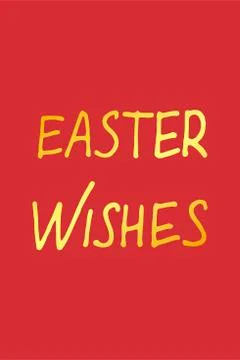 Hand Lettering Happy Easter Stock Illustration