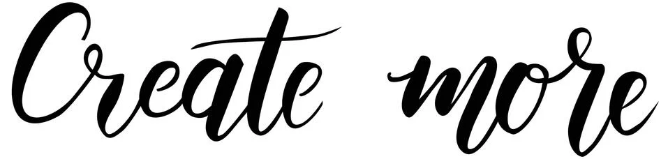 Hand lettering message Stock Illustration