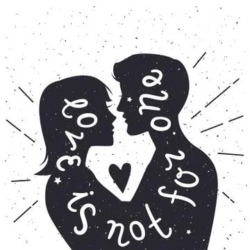 Hand lettering typography poster. Grunge background Stock Illustration