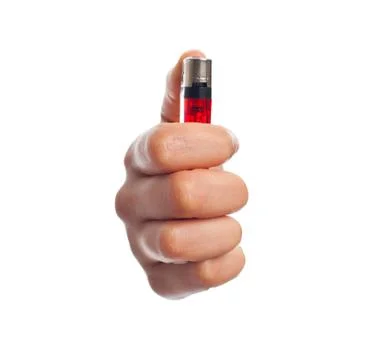 Hand with a lighter Stock Photos
