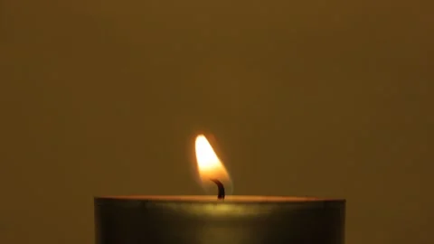 Hand Lights Small Candle With Match It Burns And Is Blown Out Stock Footage 151579517