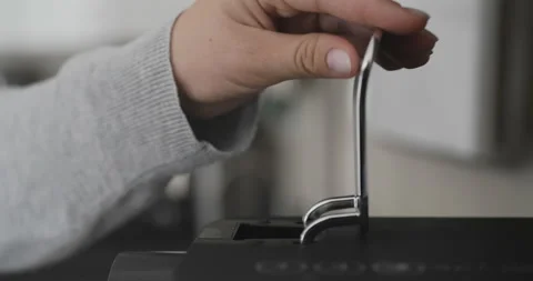Hand Loading Capsule in Coffee Machine Stock Footage 168729163