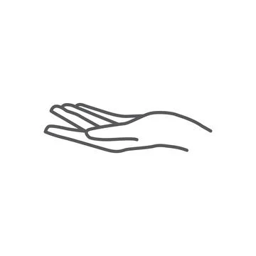 Hand logo design Stock Illustration