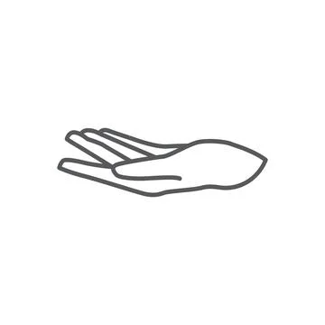 Hand logo design Stock Illustration