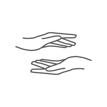 Hand logo design Stock Illustration