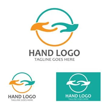 Hand logo icon vector design template illustration Stock Illustration