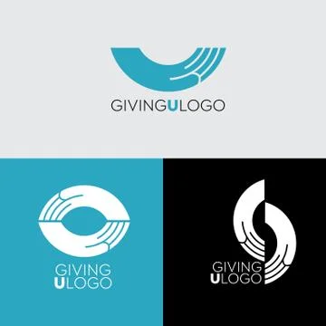 Hand logo template. Stock Illustration