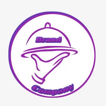 Hand logo white background Ilustração Stock