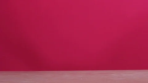 Hand of a loving man placing a note next to a bouquet Stock-Footage 124663613