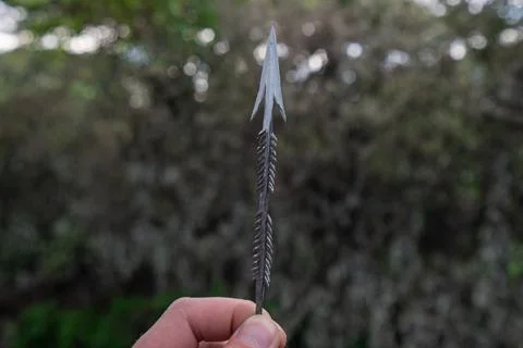 Hand made arrow head created by Datoga tribe. Africa. Stock-Fotos