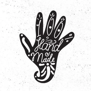 Hand Made Badge Stock Illustration