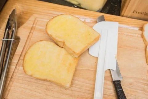 Hand made a bread Stock Photos