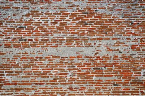 Hand made brick wall Stock Photos