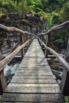 Hand-made bridge Stock Photos