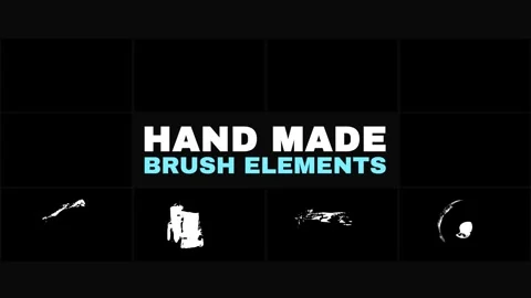 Hand Made Brush Elements | After Effects Stock After Effects