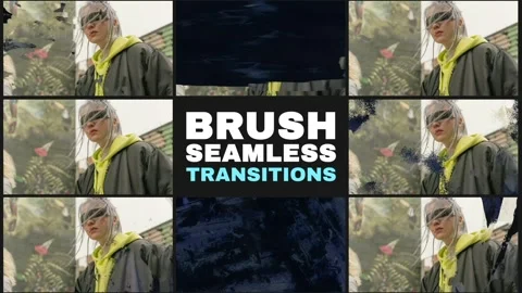 Hand-Made Brush Transitions And Overlays | After Effects Stock After Effects