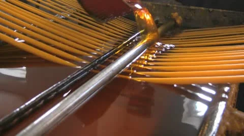 Hand-made candle Stock Footage 8955012