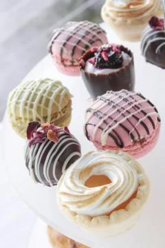 Hand made chocolates Stock Photos