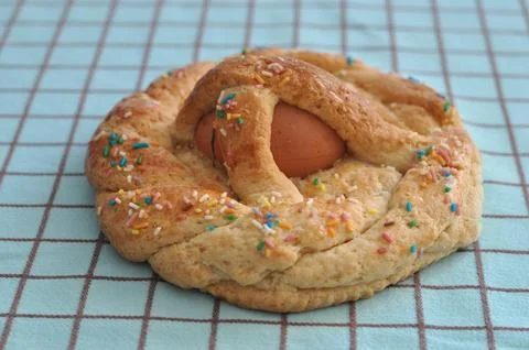 Hand made easter cookie Stock-Fotos