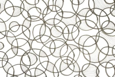Hand Made Felt Tip Pen Doodle Scribble With Circles Dots and Swirls in Blac.. イラスト素材