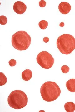 Hand Made Felt Tip Pen Doodle Scribble With Circles Dots and Swirls in Red .. イラスト素材