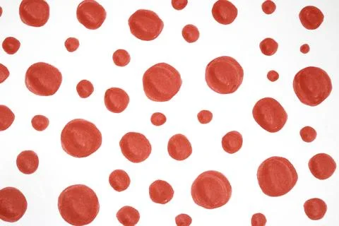 Hand Made Felt Tip Pen Doodle Scribble With Circles Dots and Swirls in Red .. 스톡 일러스트