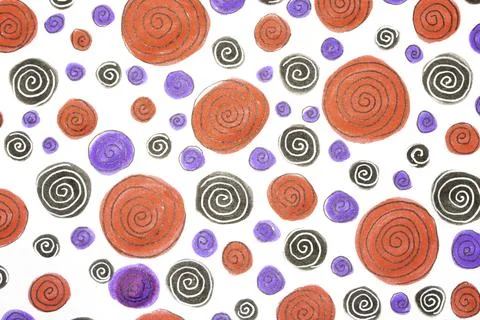 Hand Made Felt Tip Pen Doodle Scribble With Circles Dots and Swirls in Blac.. 스톡 일러스트