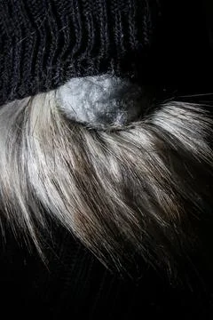 Hand made gnome face Foto stock