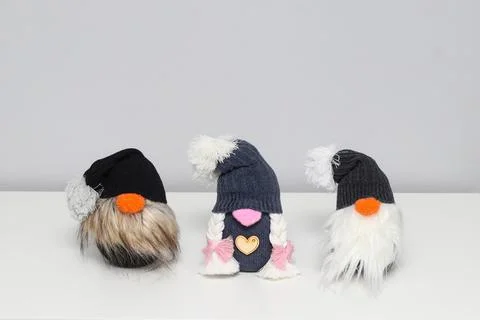 Hand made gnomes Stock Photos