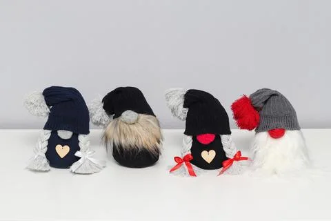 Hand made gnomes Stock Photos