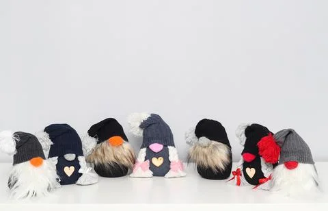 Hand made gnomes Stock Photos