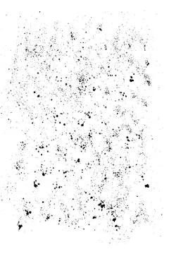 Hand made grunge drops texture. Abstract splatters and stains on white isolated Stock Illustration