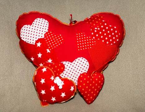 Hand made hart shape Stock Photos