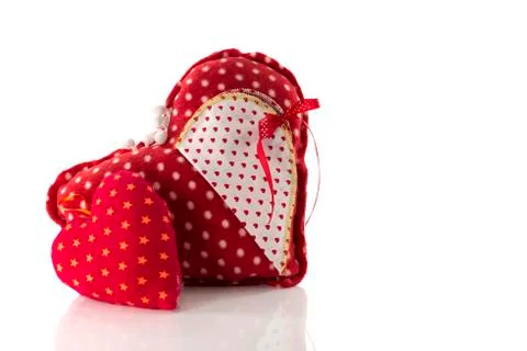 Hand made hart shape Stock Photos
