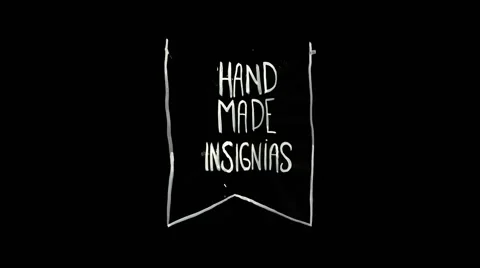 Hand made insignias Video stock 65021463