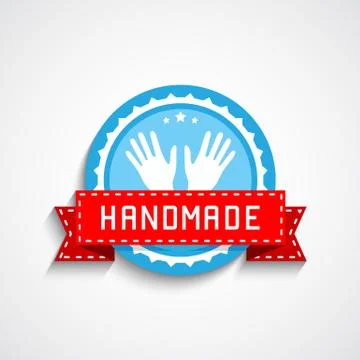 Hand Made Label Stock Illustration