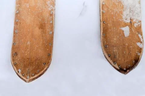 Hand Made Old Skiis Photos