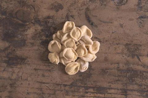 Hand made orecchiette Stock Photos