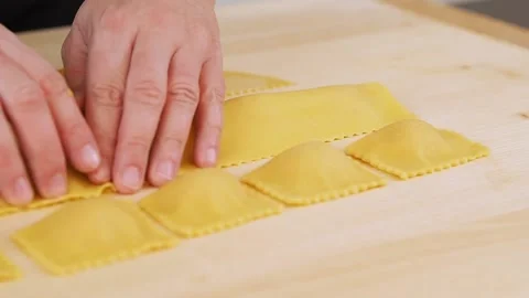 Hand made pasta Stock Footage 159799054