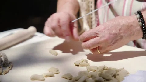 Hand made pasta Stock Footage 167701581
