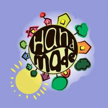 Hand made planet Stock Illustration