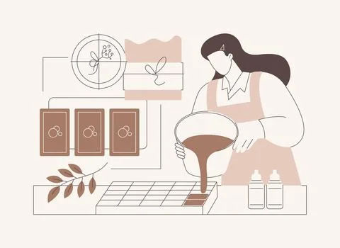 Hand made soap isolated cartoon vector illustrations. Stock-Illustration