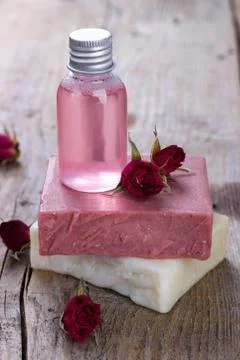 Hand made soap Stock Photos