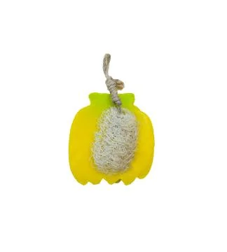 Hand made soap in the shape of tropic fruit carambola isolated on white backg Stock-Fotos