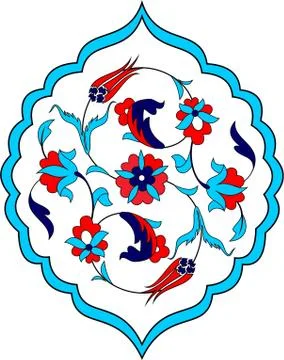 Hand made turkish design Illustrazione stock