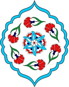 Hand made turkish design Illustrazione stock